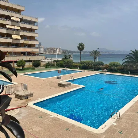 Calpe Apartamento 1A Linea De Playa Piscina Reformado Wifi Aire Exterior photo